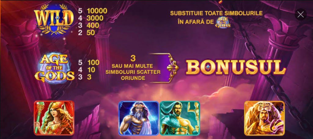 bonusuri age of the gods