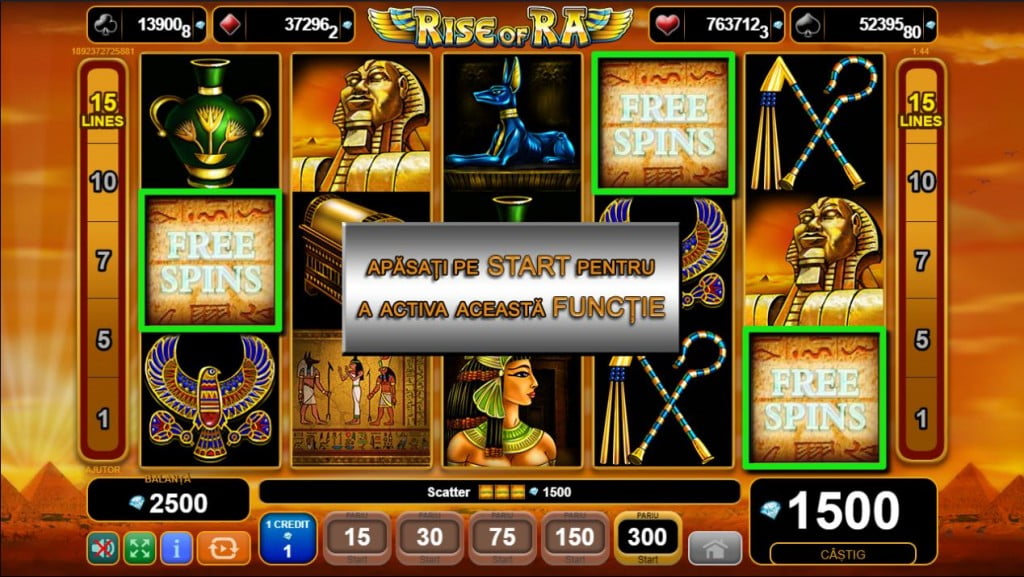 free spins egt rise of ra